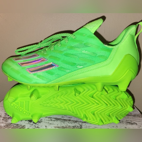 lime green adidas football cleats
